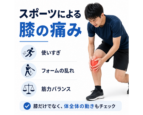 スポーツの膝の痛み